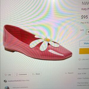 Katy Perry Collections Fuchsia Floral Flats